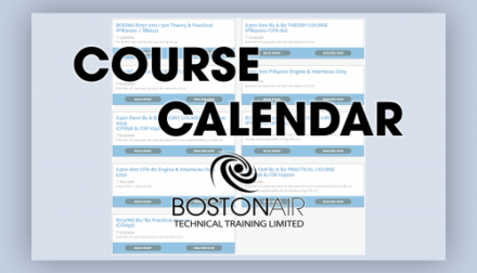 Bostonair type course calendar